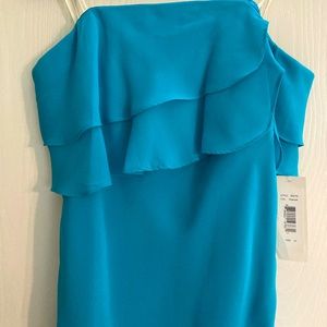 Badgley Mischka strapless dress!